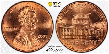 2009-D 1C Lincoln-Presidency MS66RD