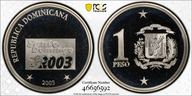 2003 Peso Pan American Games PR68DCAM