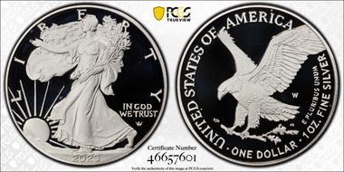 2023-W  $1 Silver Eagle First Strike PR69DCAM