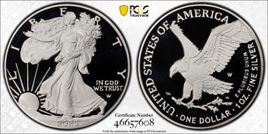 2023-W  $1 Silver Eagle First Strike PR70DCAM