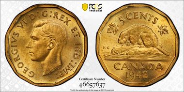1942 5C Tombac MS63