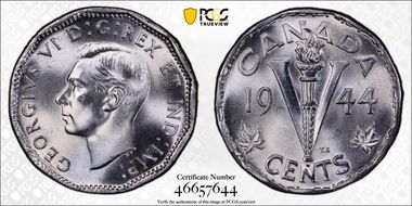 1944 5C Steel MS66