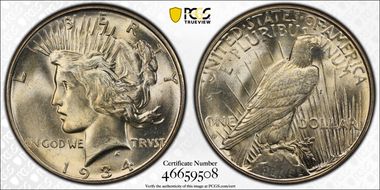 1934-D $1 MS64