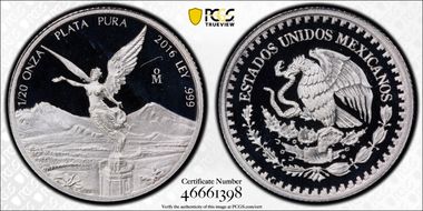 2016-Mo 1/20 oz Libertad Ag PR69DCAM