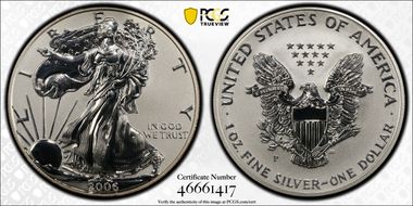 2006-P $1 Eagle-20th Anniversary Reverse Proof PR69