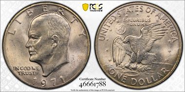 1971-D $1 MS65