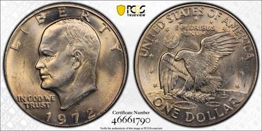 1972-D $1 MS65
