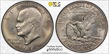 1972 $1 Type 3 MS63