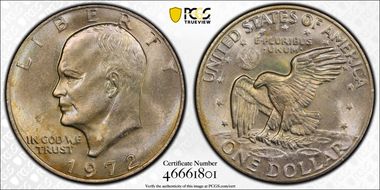 1972 $1 Type 3 MS65