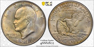 1972 $1 Type 3 MS63