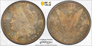 1881 $1 MS64PL
