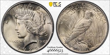 1925 $1 MS66