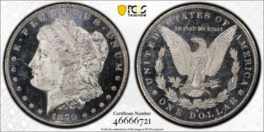 1879-S $1 MS64DMPL