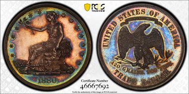 1880 T$1 Trade PR64