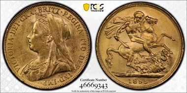 1899-P Sov S-3876 AU58