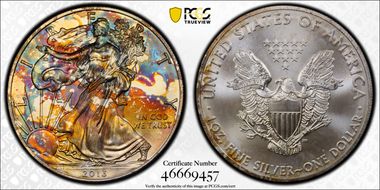 2013 $1 Silver Eagle MS67
