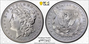 2021-S $1 Morgan Dollar 100th Anniversary MS69