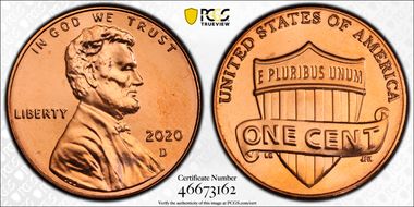 2020-D 1C Shield MS66RD