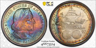 1892 50C Columbian MS67+