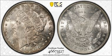 1887 $1 MS64
