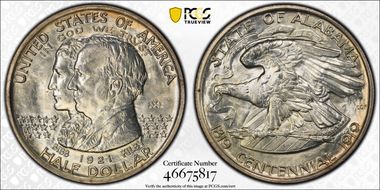 1921 50C Alabama, 2X2 N1