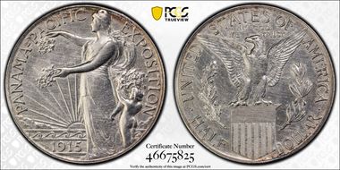 1915-S 50C Panama-Pacific N1