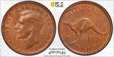 1951 Y. (p) 1D AU58BN