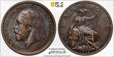 1915 1/4D S-4059 Blackened finish AU58