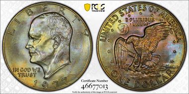 1977 $1 MS66