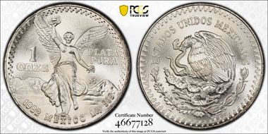 1982-Mo Onza Libertad Ag - DDO MS66