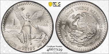 1982-Mo Onza Libertad Ag - DDO MS67