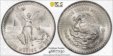 1982-Mo Onza Libertad Ag - DDO MS66