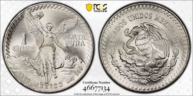 1982-Mo Onza Libertad Ag MS68
