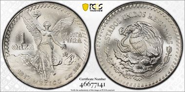 1987-Mo Onza Libertad Ag - DDO MS66
