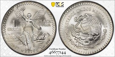 1987-Mo Onza Libertad Ag - DDO MS67