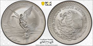 1996-Mo Onza Libertad Ag MS69