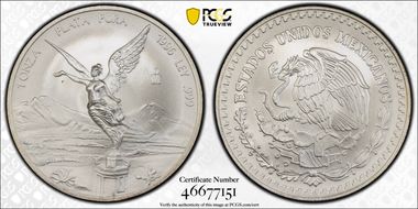 1996-Mo Onza Libertad Ag MS69