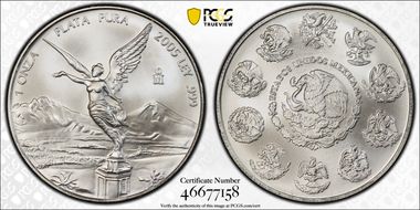 2005-Mo Onza Libertad Ag MS68