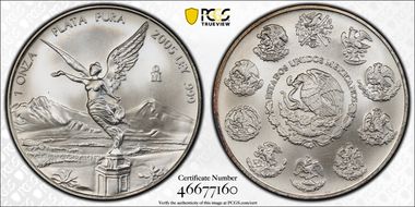 2005-Mo Onza Libertad Ag MS69