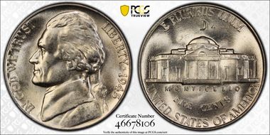 1945-D 5C DDO FS-101 MS66FS