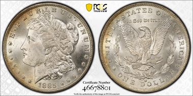 1885-O $1 MS65