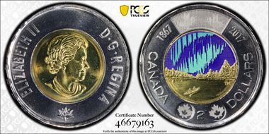 2017 $2 Dance of the Spirits Colorized MS66