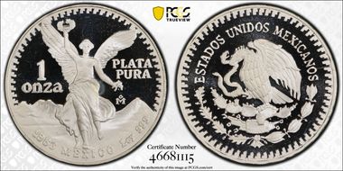 1983-Mo Onza Libertad Ag PR67DCAM