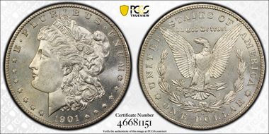 1901-O $1 MS66