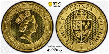 2021 £25 Spade Guinea Shield MS69