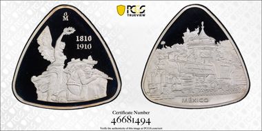 (2010)-Mo Medal Revolution Centennial 2 Oz. Silver PR69DCAM
