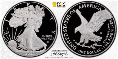 2023-W $1 Silver Eagle PR69DCAM