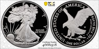 2023-W $1 Silver Eagle PR70DCAM