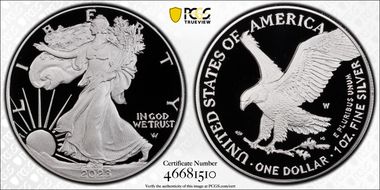2023-W $1 Silver Eagle PR70DCAM