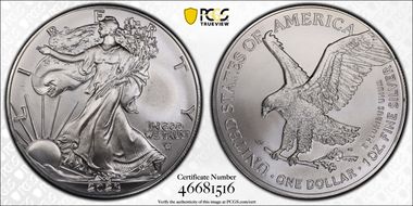 2023 $1 Silver Eagle MS69
